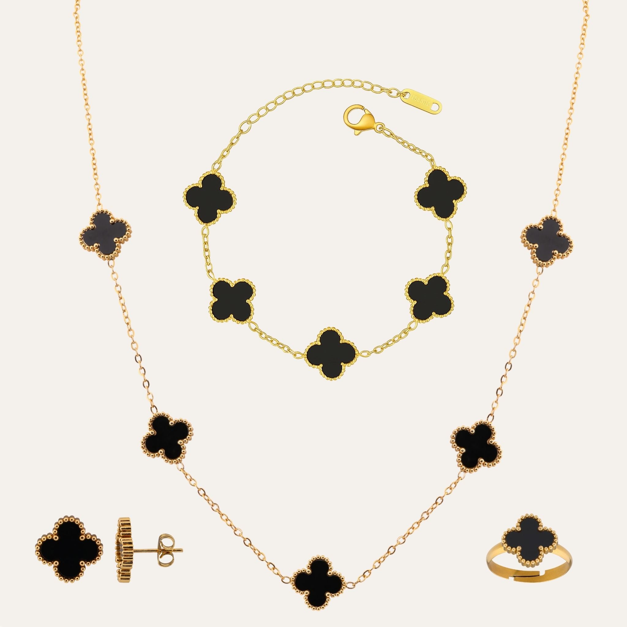 Black Clover Jewellery Set