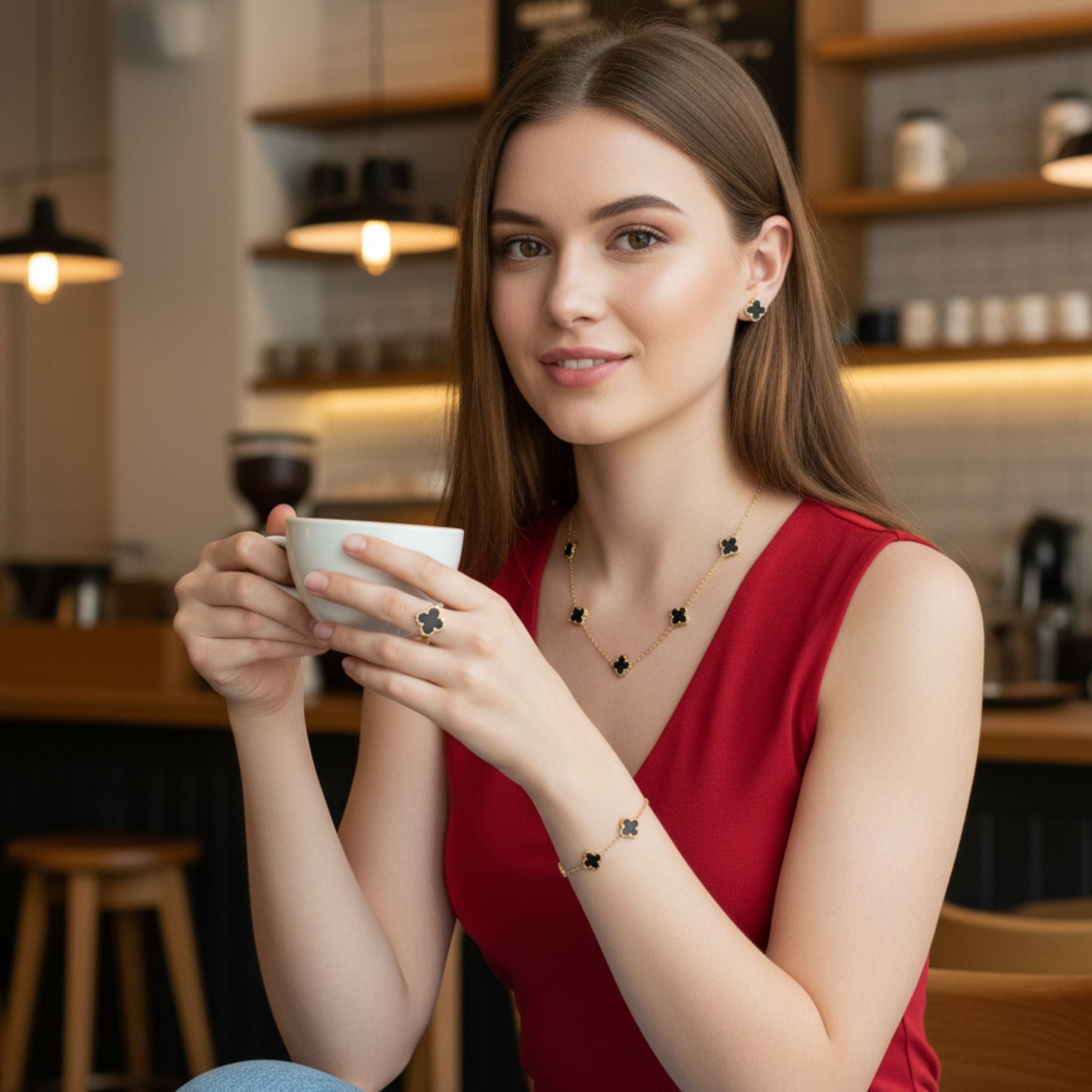 Black Clover Jewellery Set