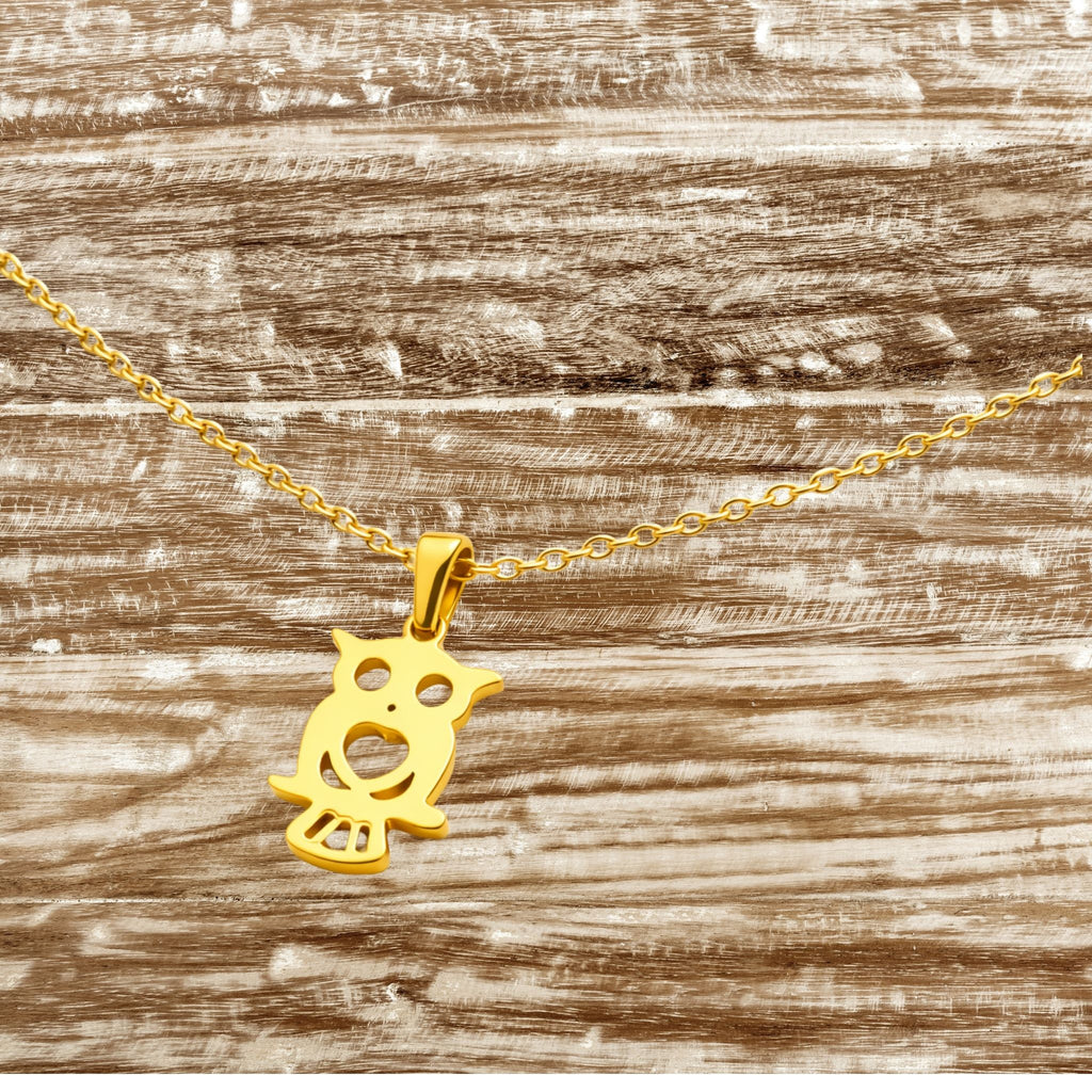 Golden Owl Necklace