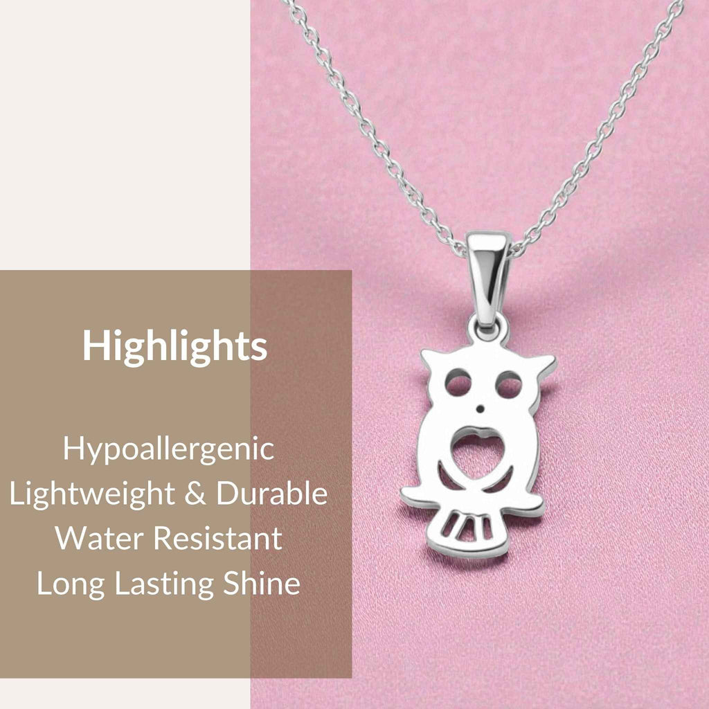 Silver Owl Necklace