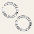 Silver Sleek Hoop