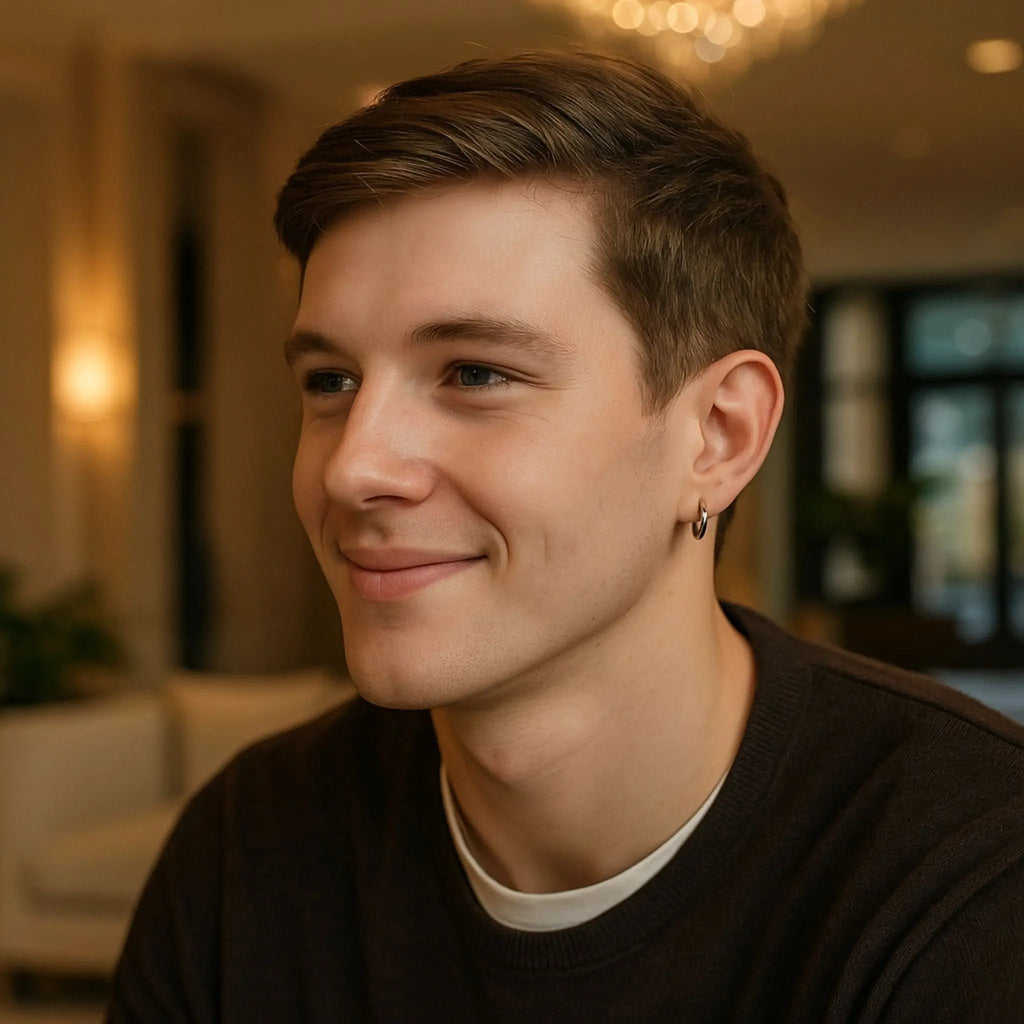 Silver Sleek Hoop N3VO