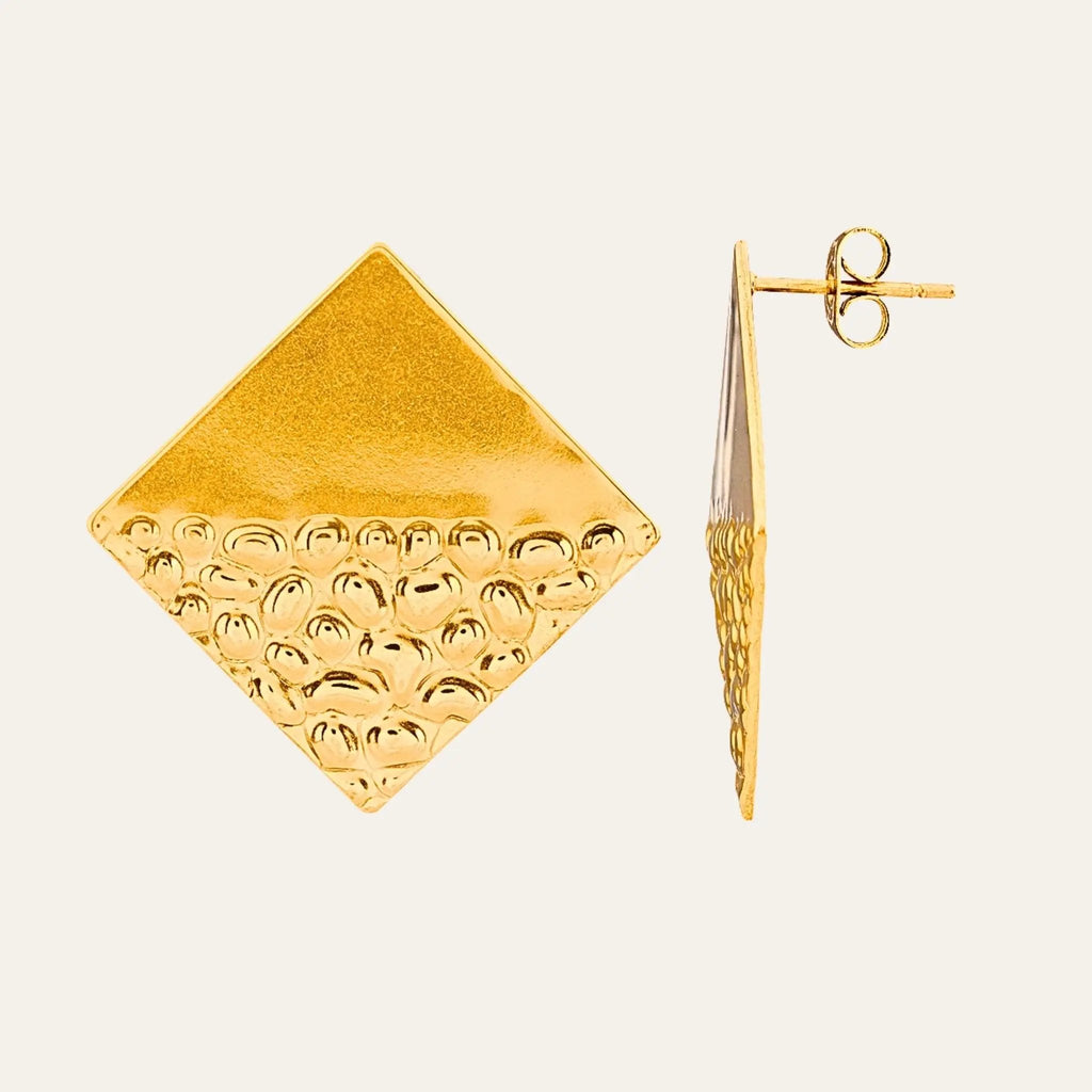 Hammered Diamond Earrings N3VO