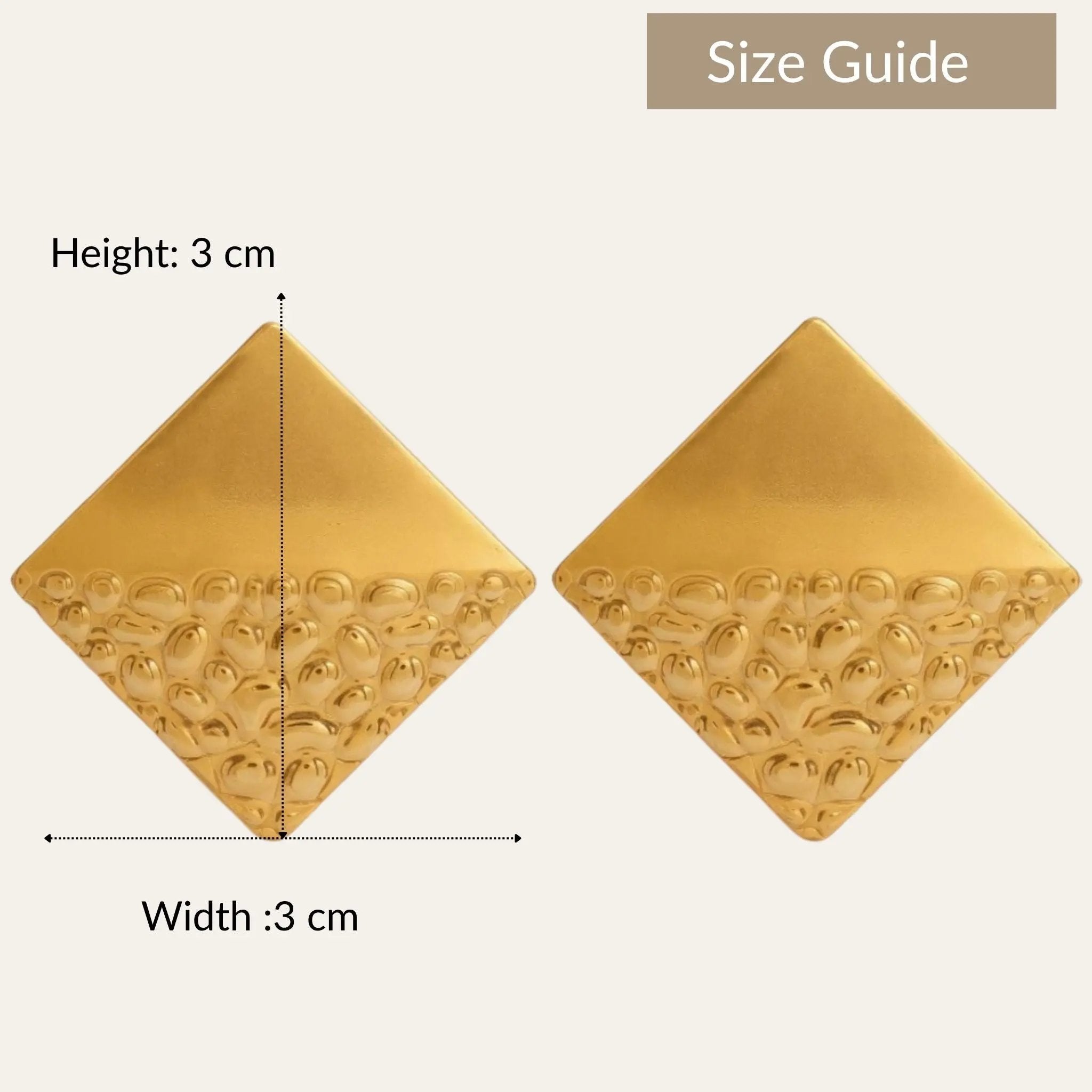 Hammered Diamond Earrings N3VO