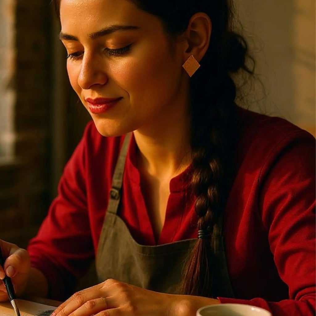 Hammered Diamond Earrings N3VO