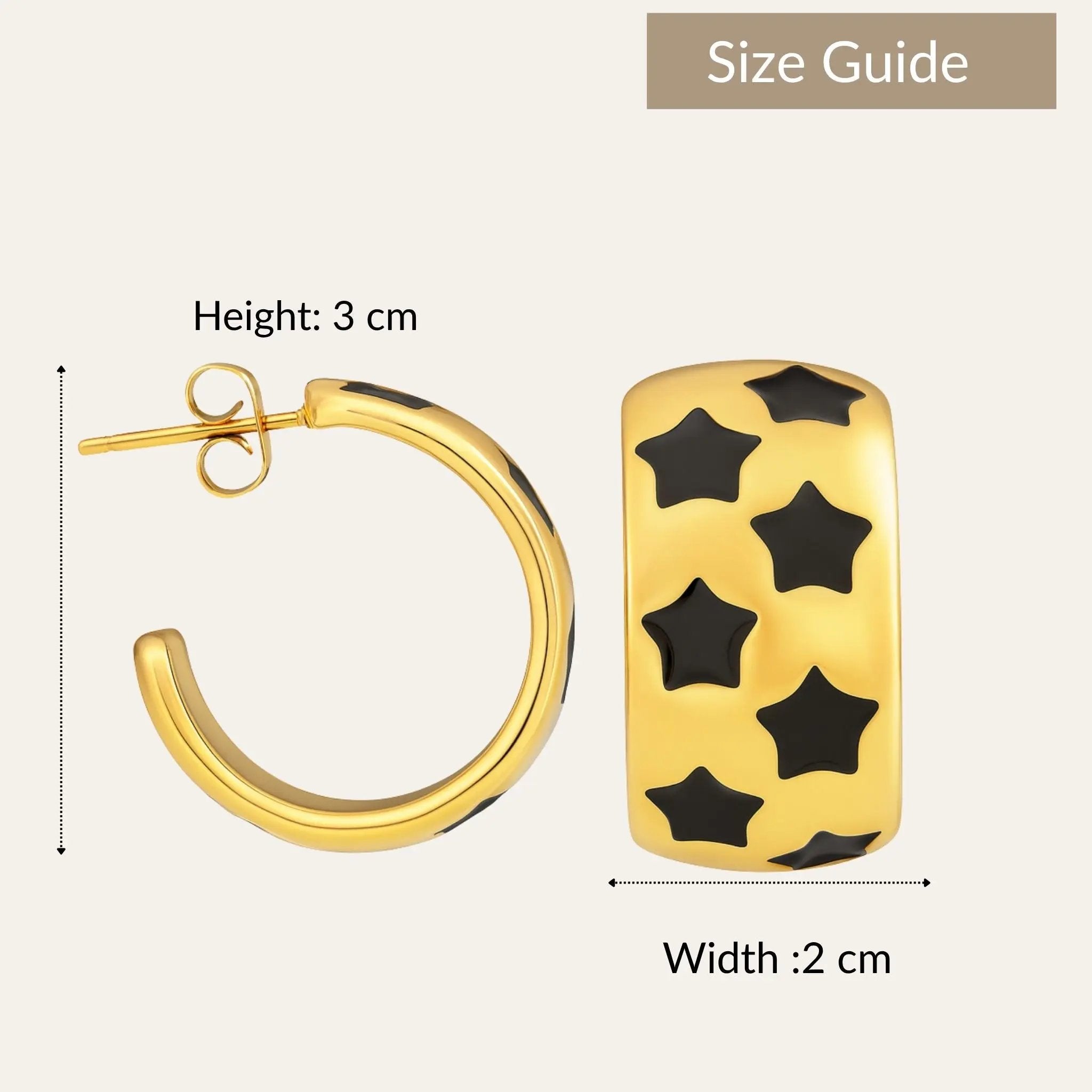 Stellar Noir Hoops N3VO