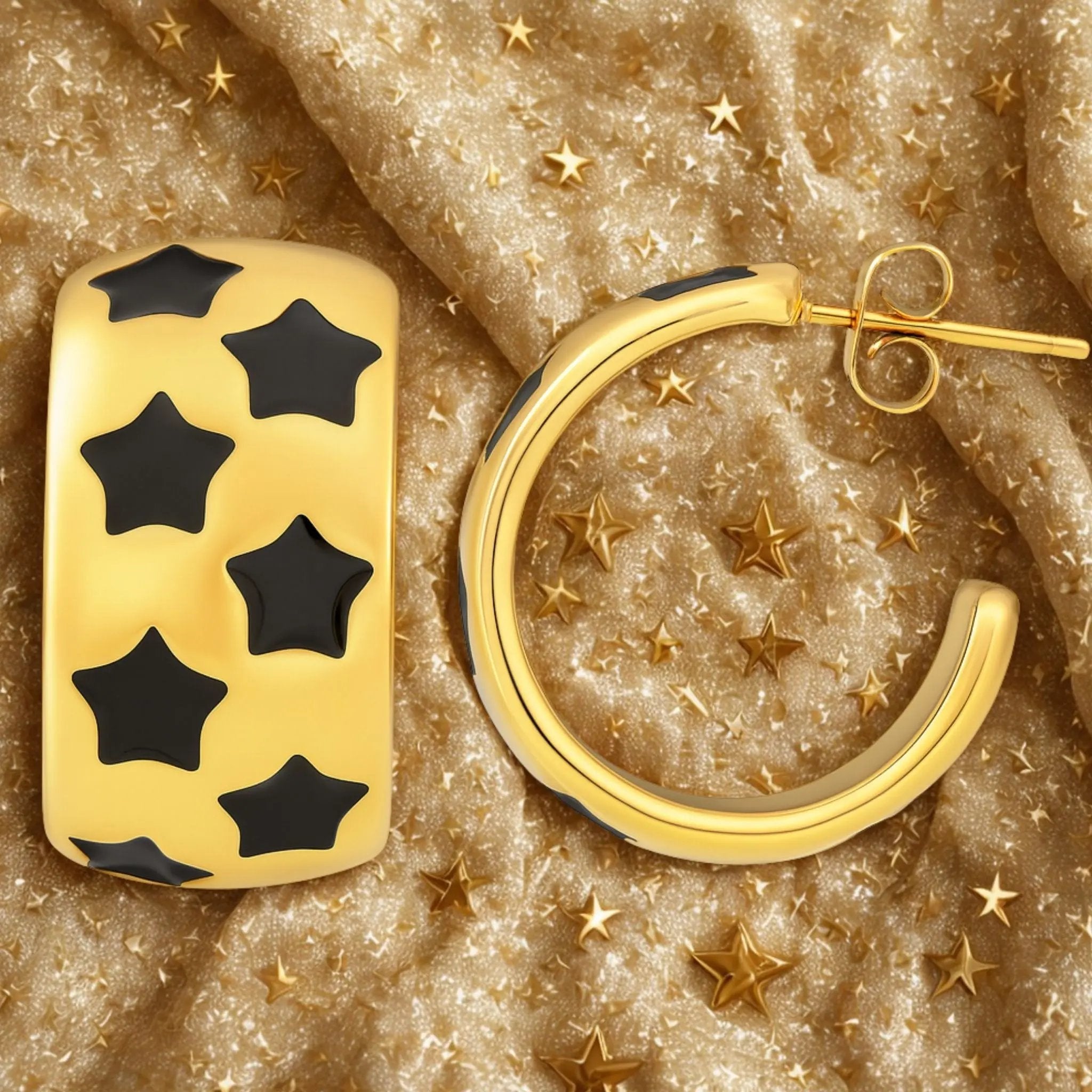 Stellar Noir Hoops N3VO