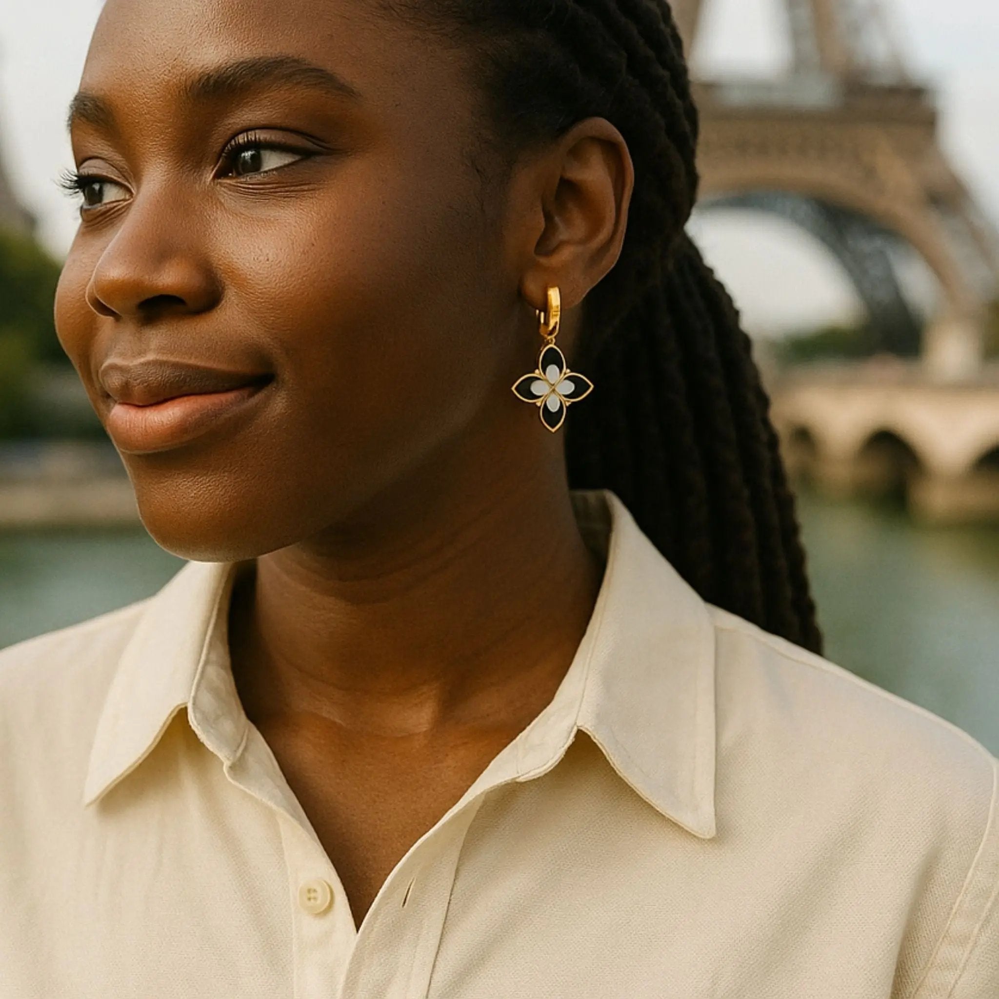 Noir Bloom Hoops N3VO