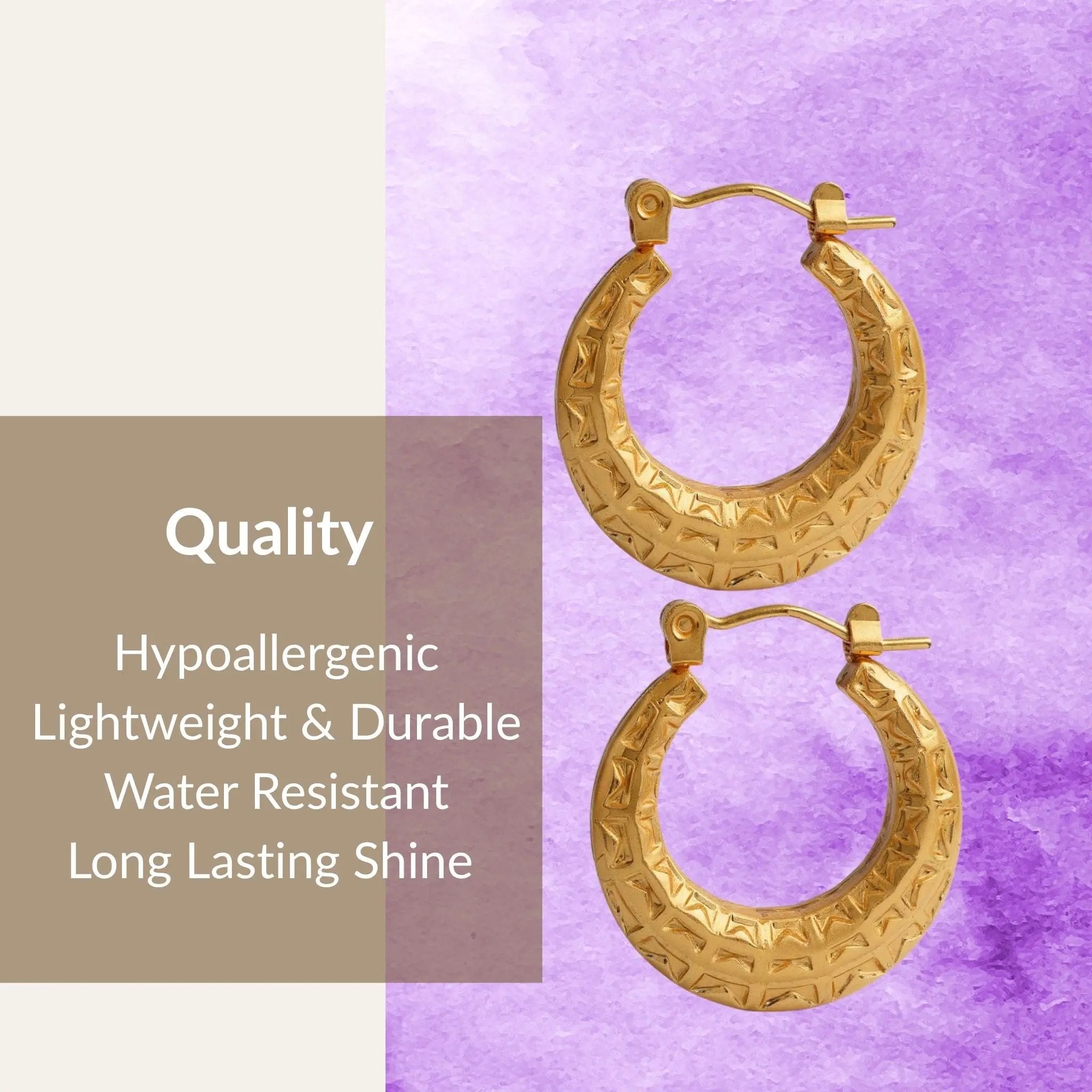 Gilded Mirage Hoops N3VO