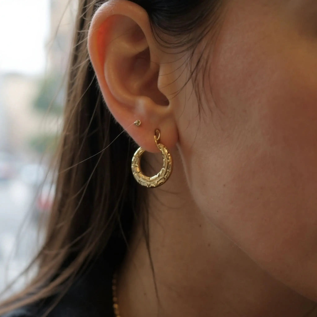 Gilded Mirage Hoops N3VO