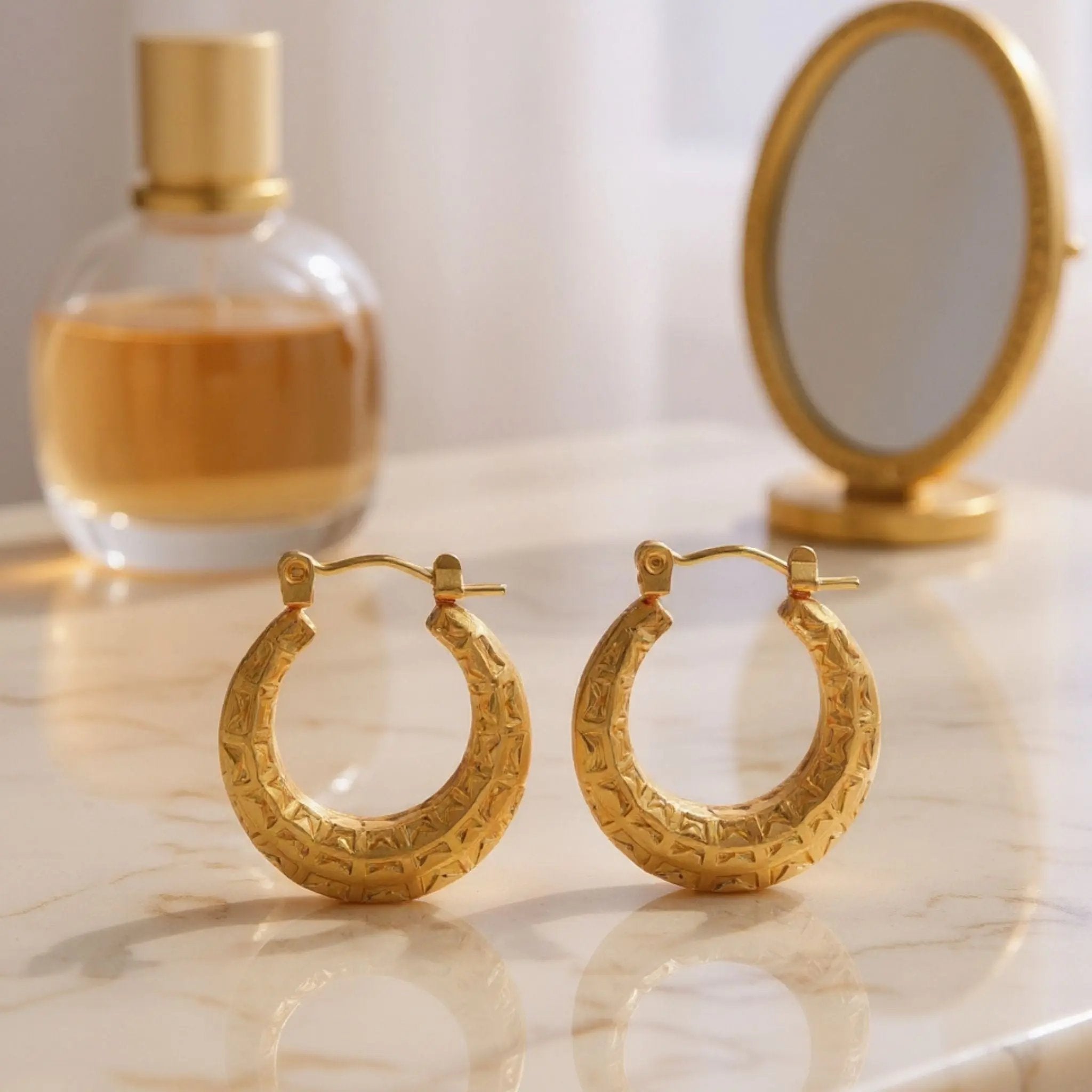 Gilded Mirage Hoops N3VO