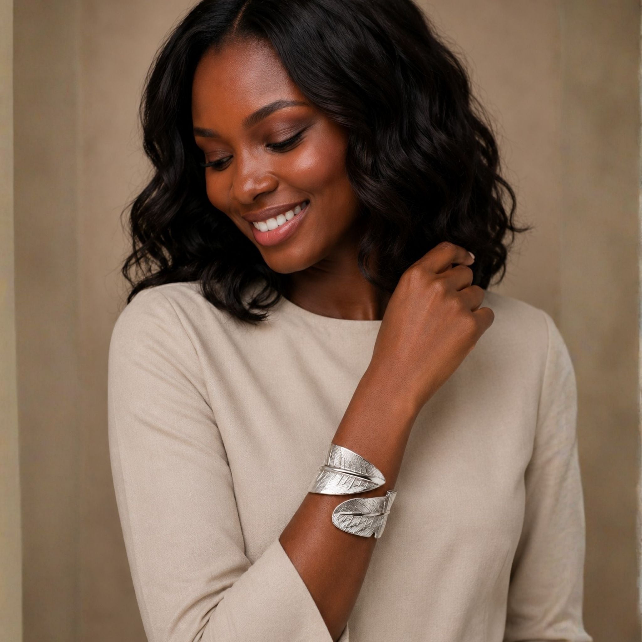 Vesta Feather Bangle