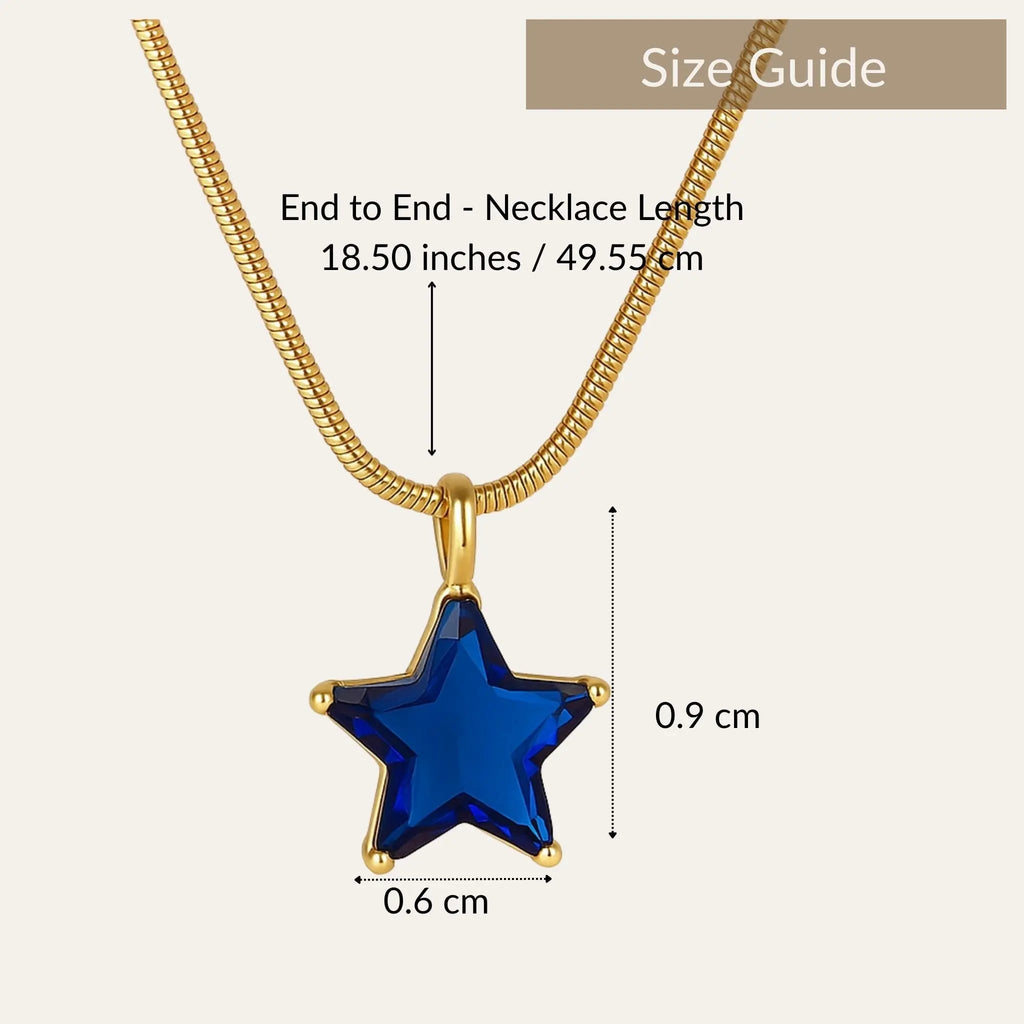 Celestial Blue Star Necklace N3VO