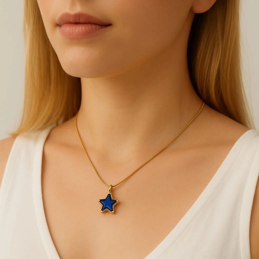 Celestial Blue Star Necklace N3VO