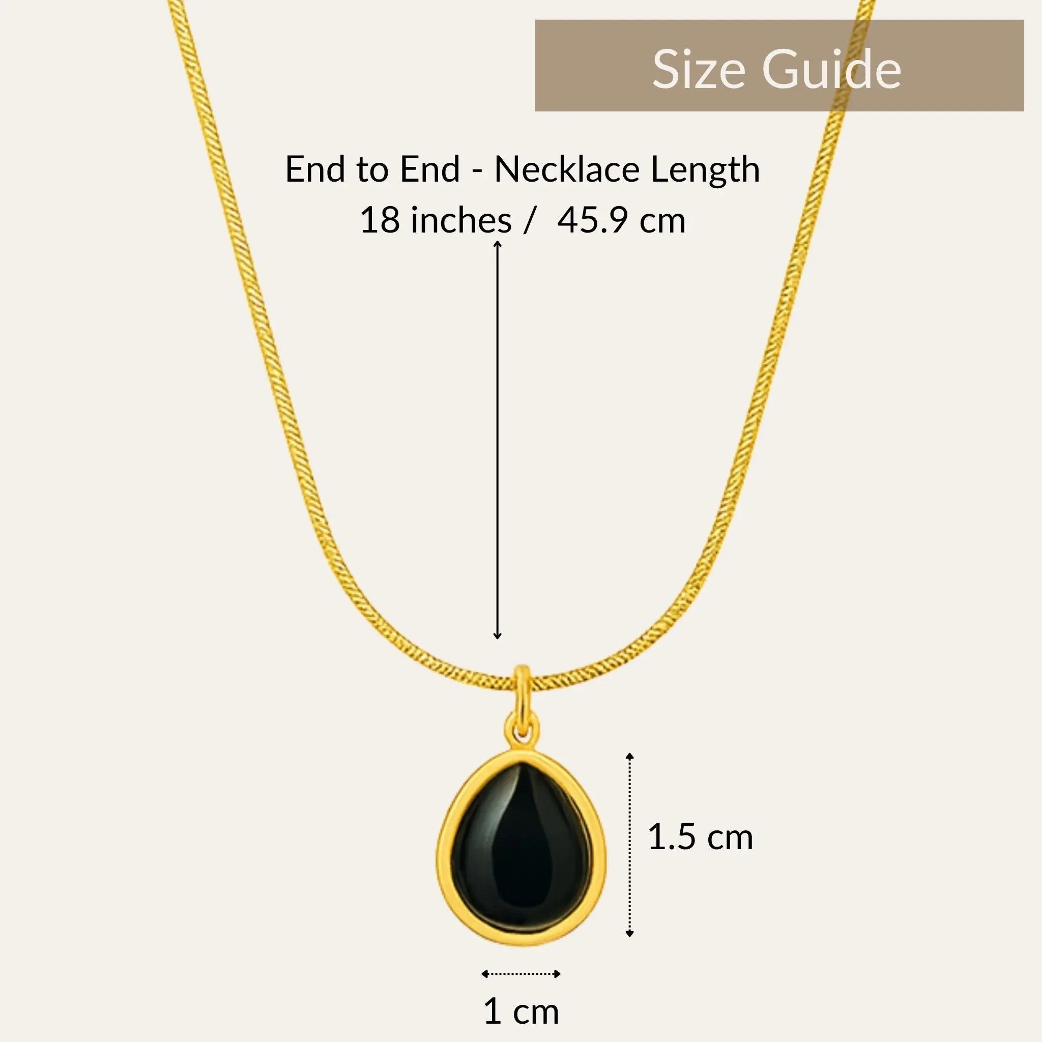 Noir Dewdrop Necklace N3VO