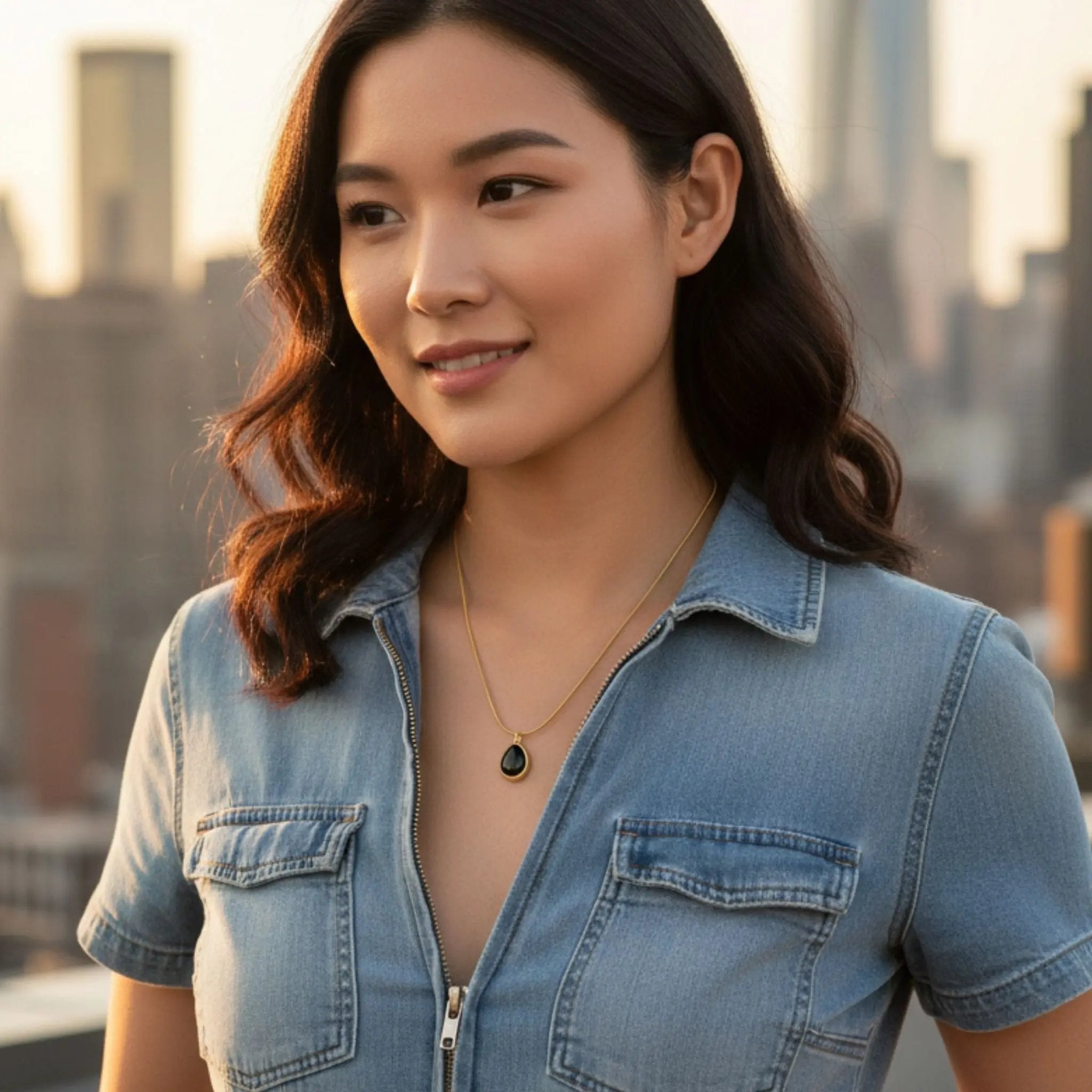 Noir Dewdrop Necklace N3VO