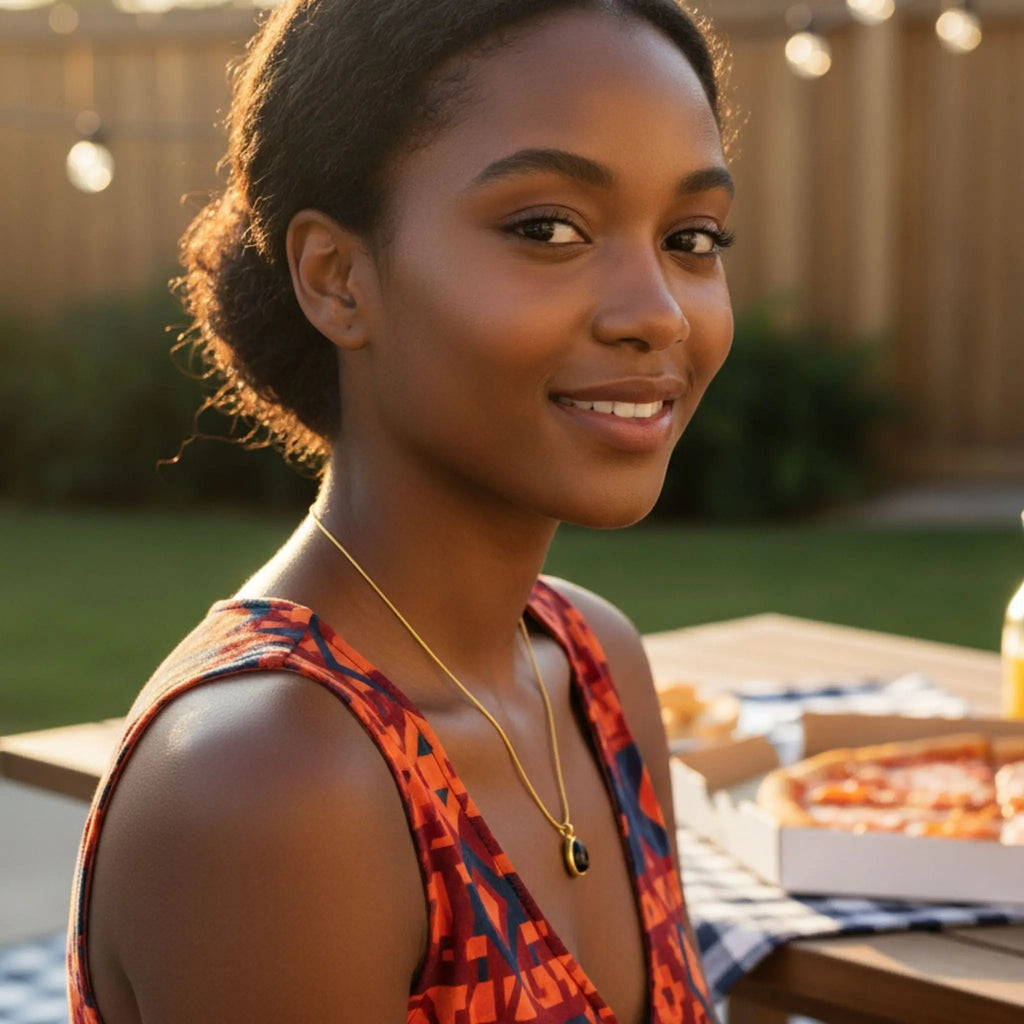 Noir Dewdrop Necklace N3VO