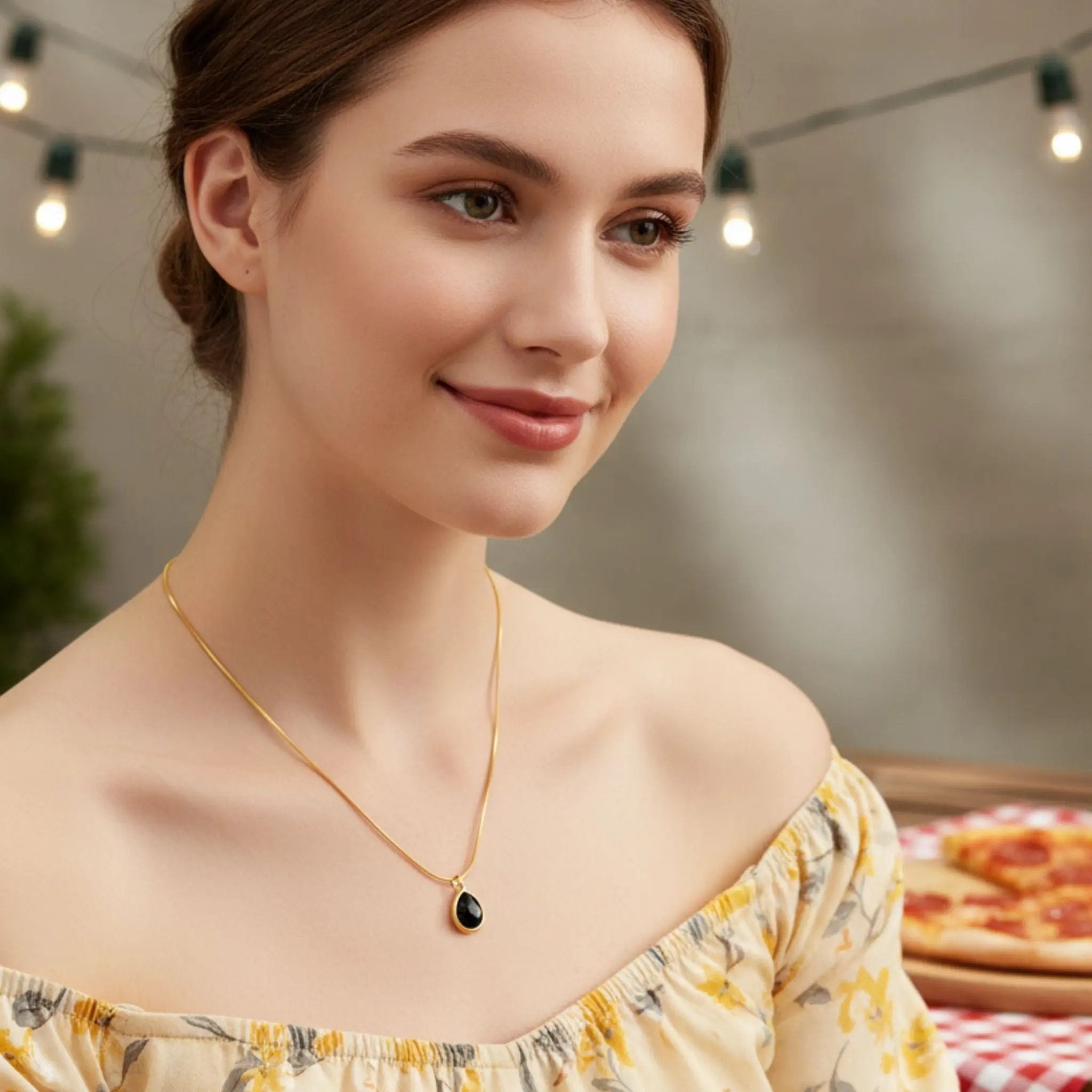 Noir Dewdrop Necklace N3VO