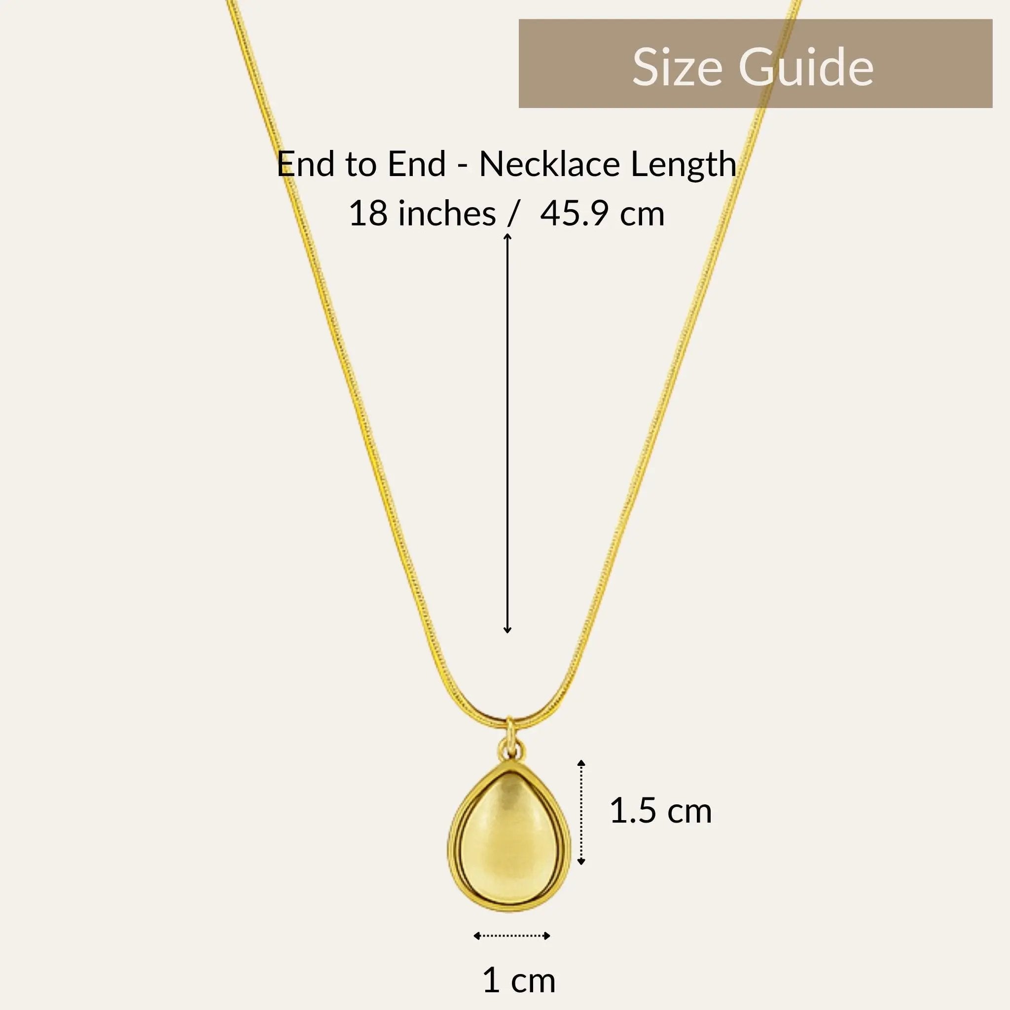 Caramel Dewdrop Necklace N3VO