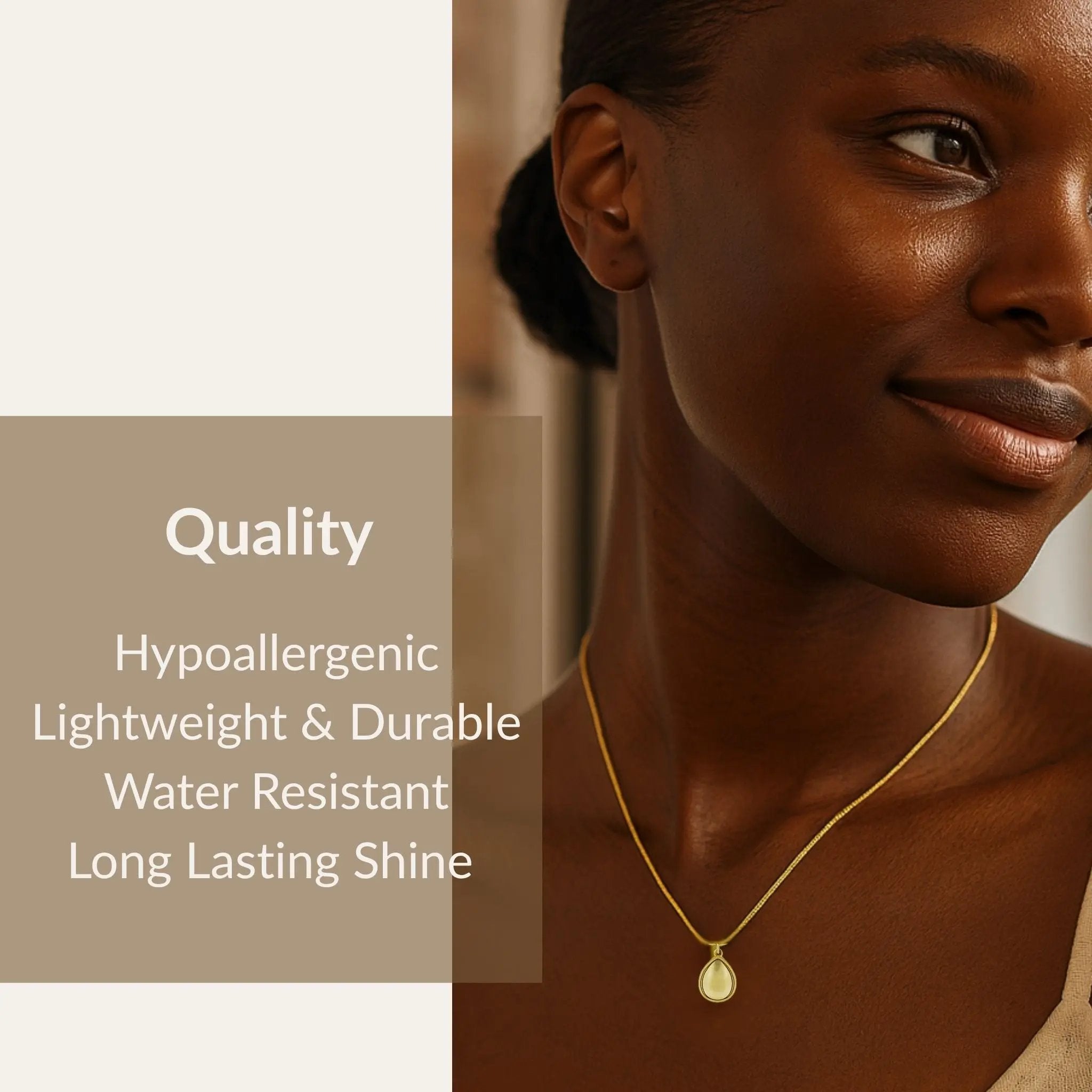 Caramel Dewdrop Necklace N3VO