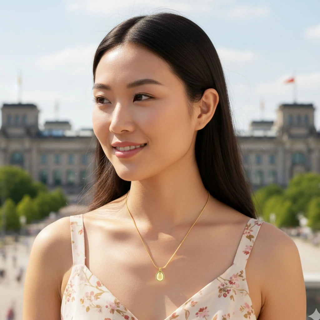 Caramel Dewdrop Necklace N3VO