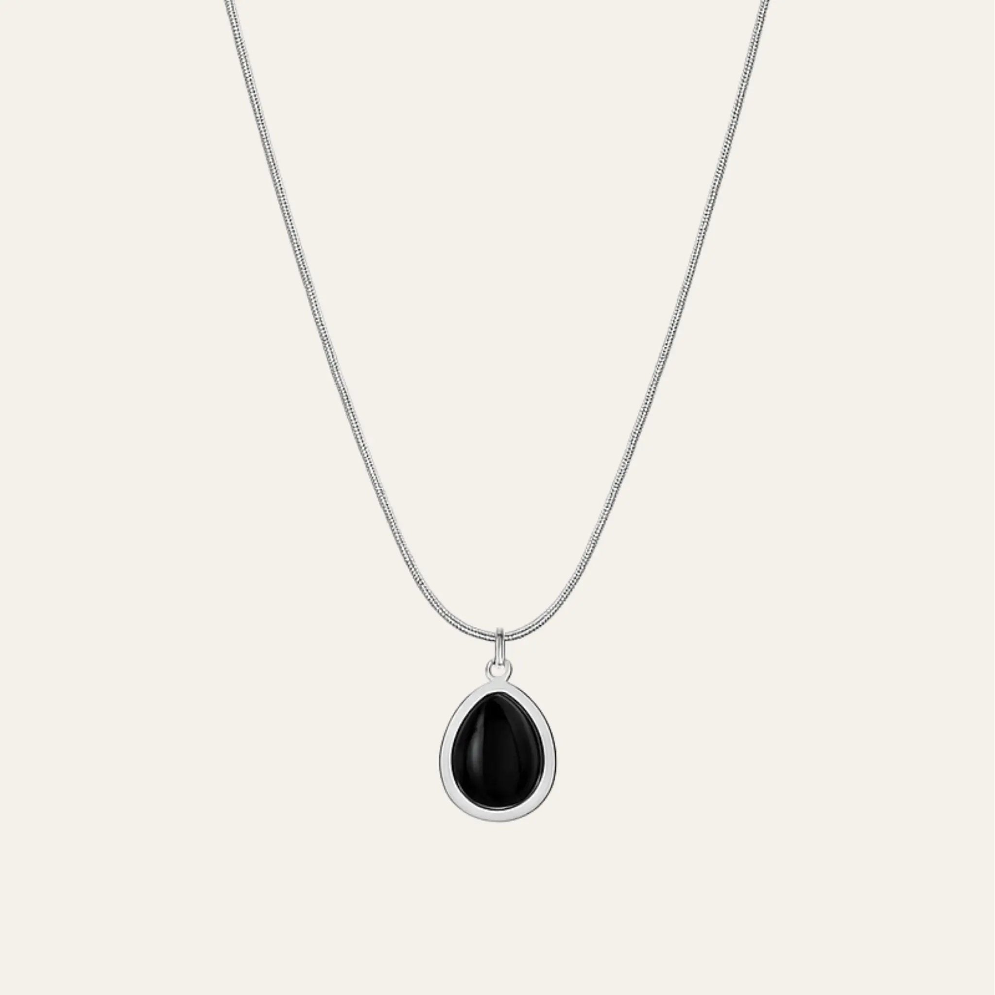 Onyx Dewdrop Necklace N3VO