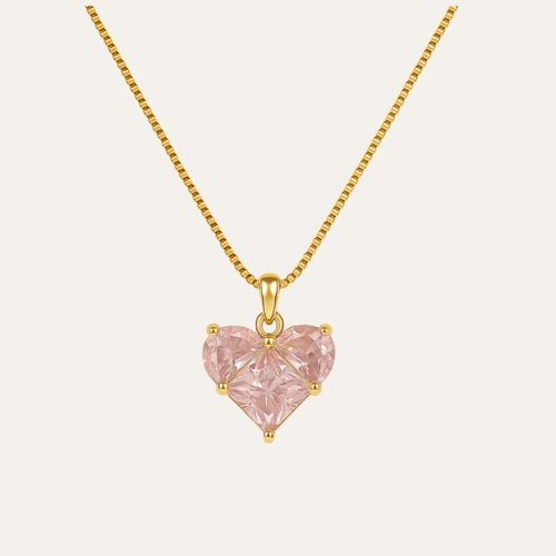 Pink Heart Necklace N3VO