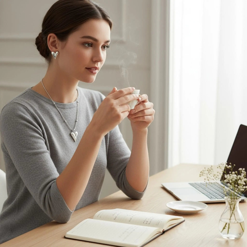 Silver Heartline Set N3VO