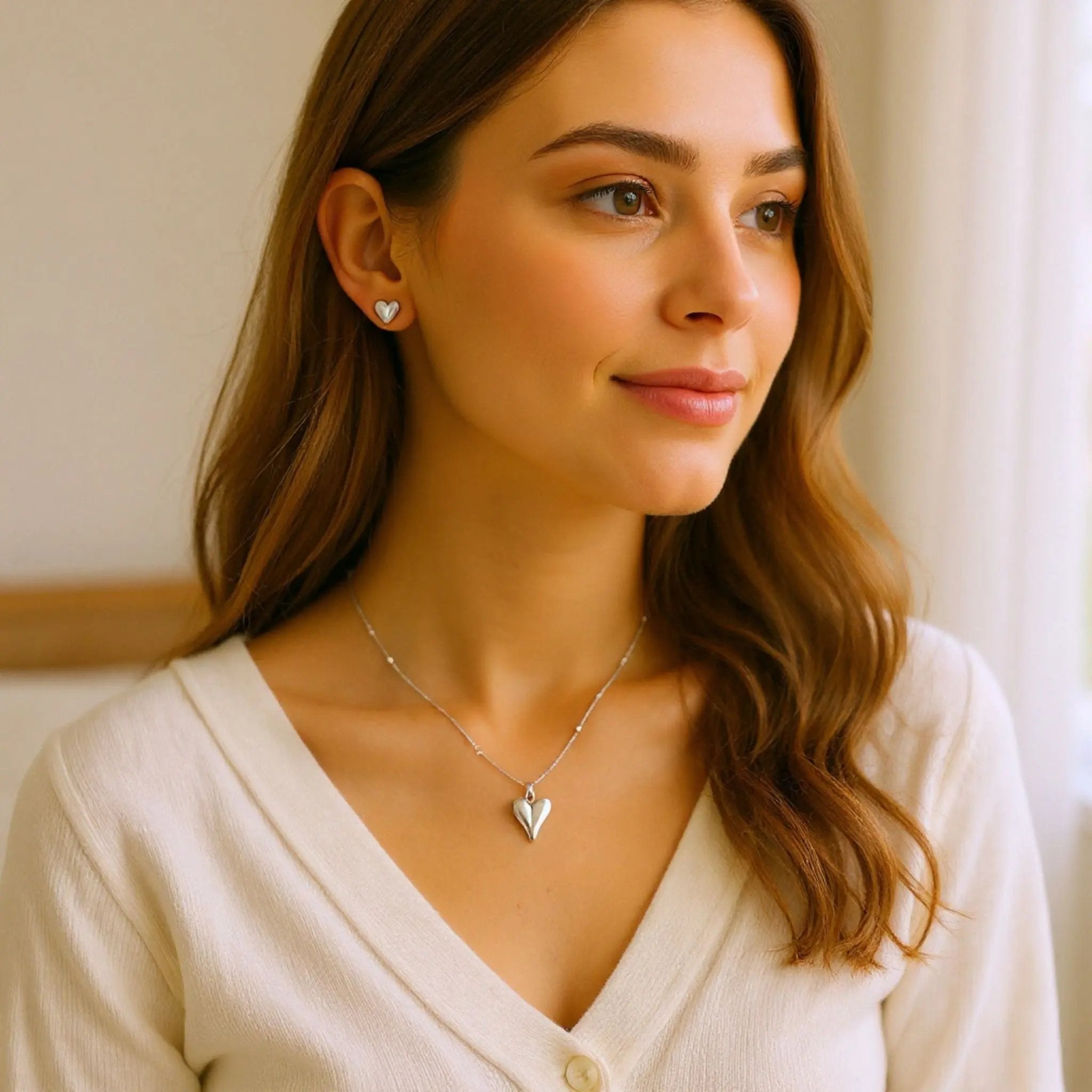 Silver Heartline Set N3VO