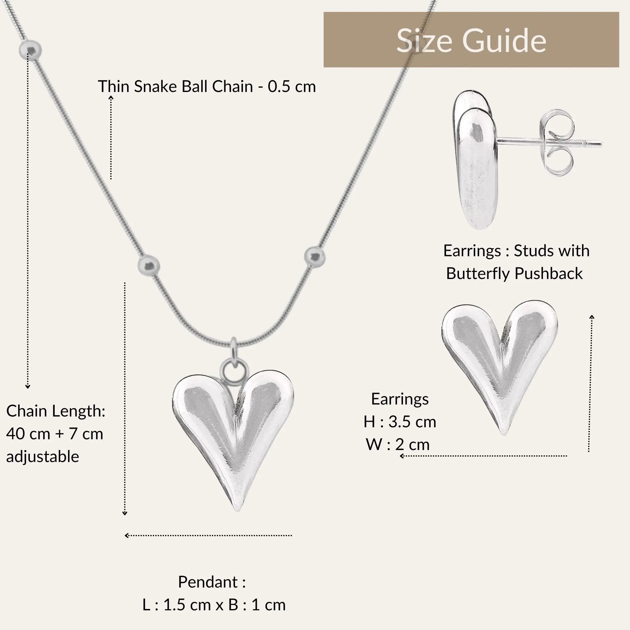 Silver Heartline Set N3VO