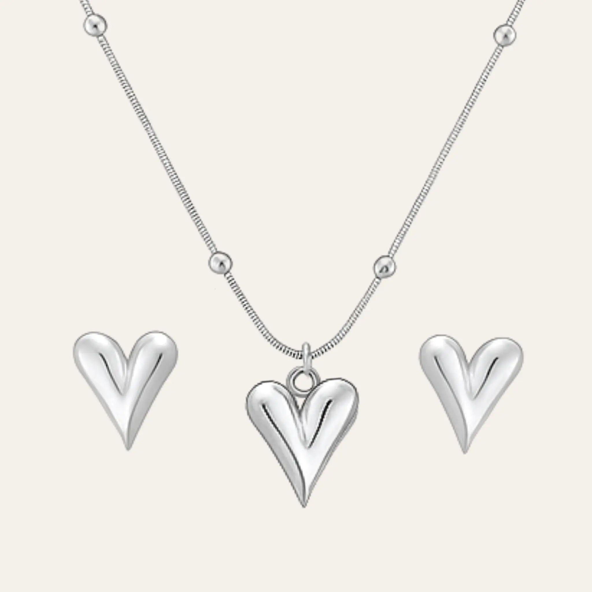 Silver Heartline Set N3VO