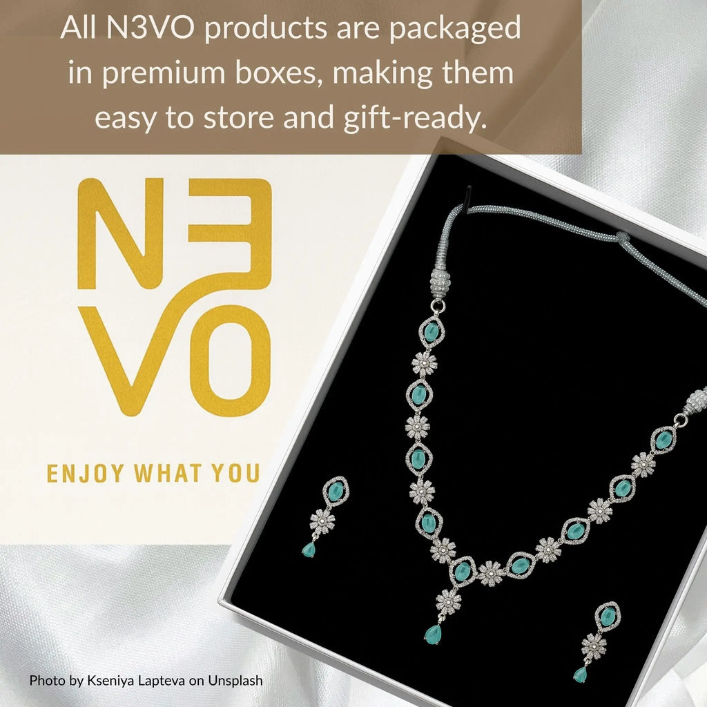 Aurora Aqua Bloom Jewelry Set N3VO