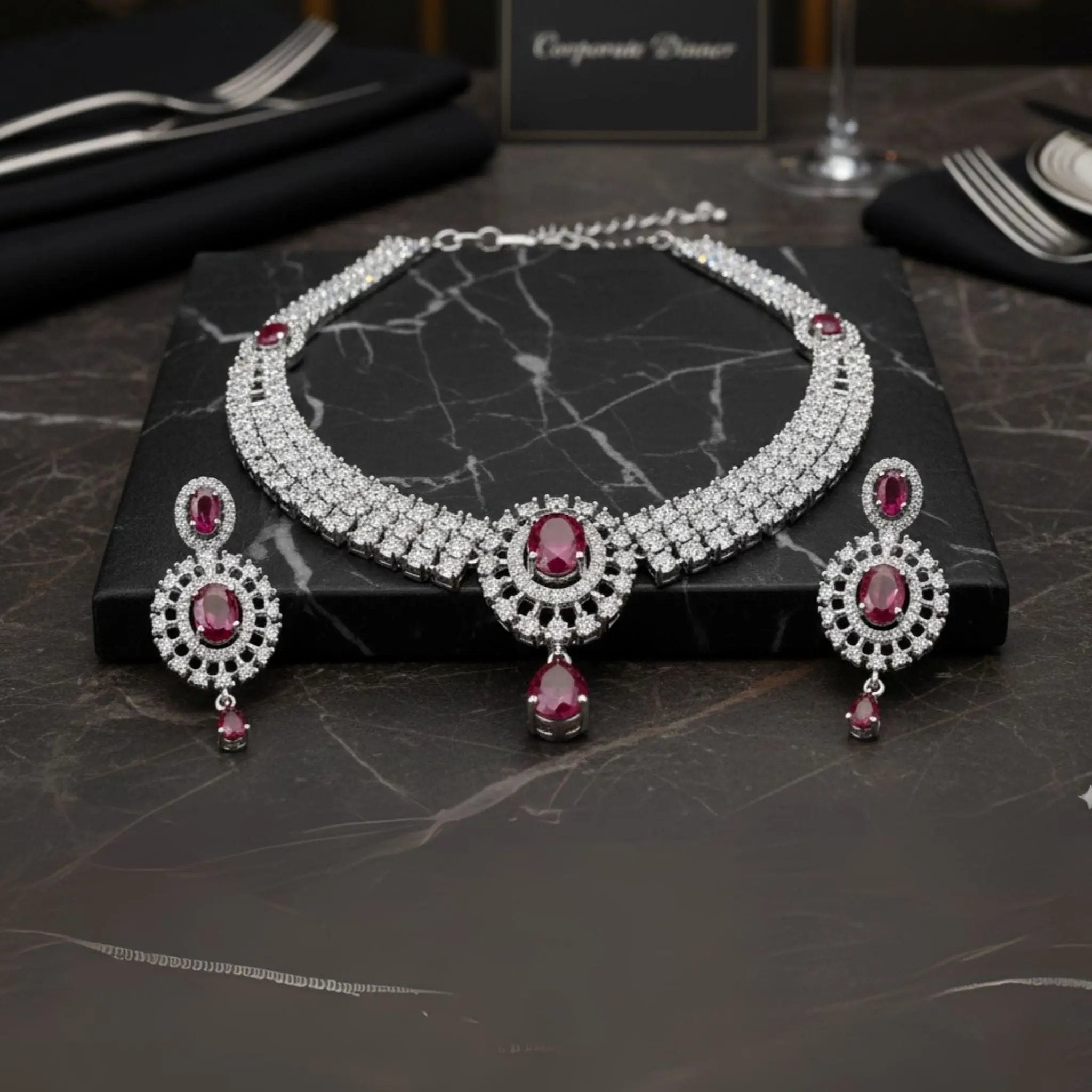 Crimson Imperial Jewelry Set N3VO