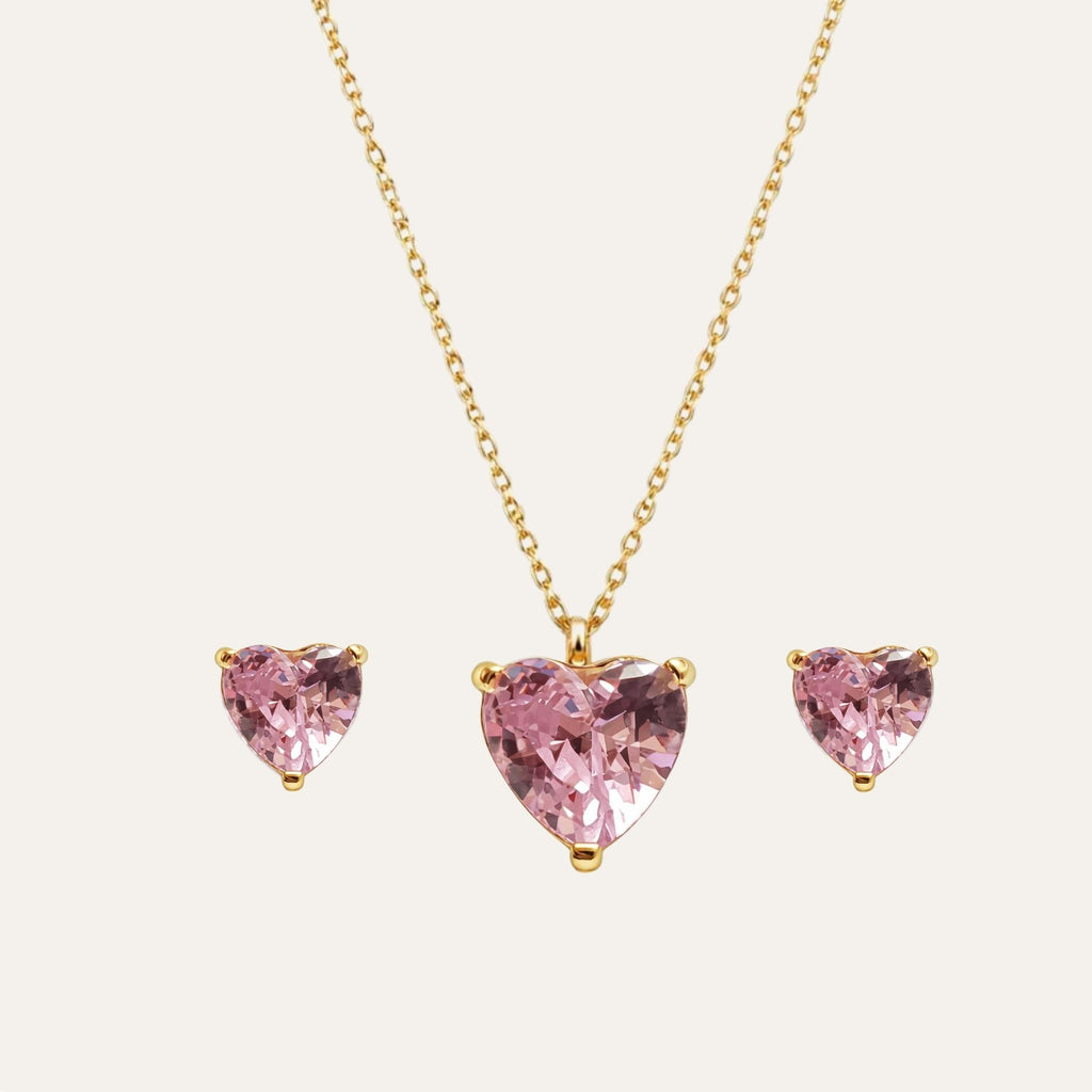 Rosé Heart Set